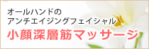 オールハンドのアンチエイジングフェイシャル、小顔深層筋マッサージ